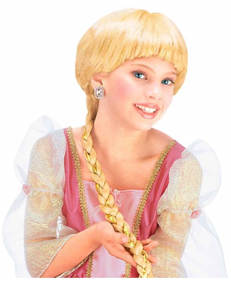 PELUCA RAPUNZEL RUBIA TRENZA EXTRALARGA