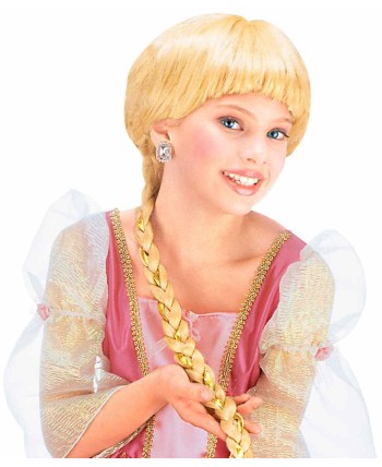PELUCA RAPUNZEL RUBIA TRENZA EXTRALARGA