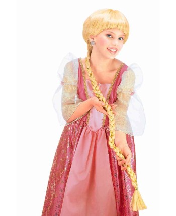 PELUCA RAPUNZEL RUBIA TRENZA EXTRALARGA
