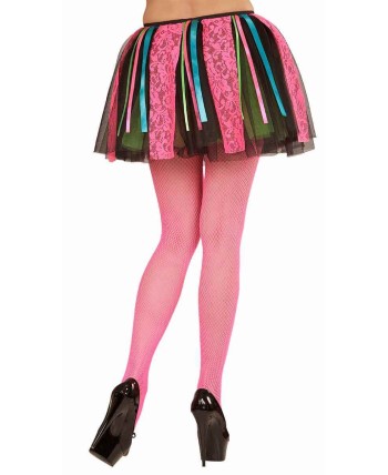 TUTU NEON MULTICOLOR CON LAZOS EN RASO
