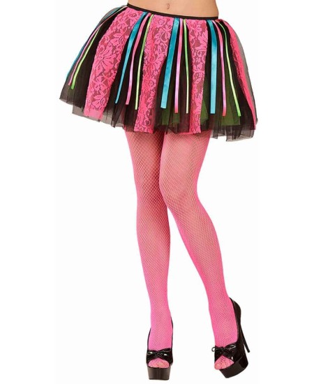 TUTU NEON MULTICOLOR CON LAZOS EN RASO