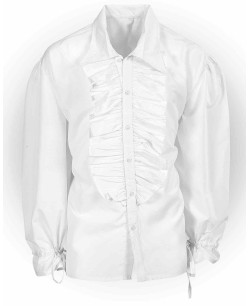 CAMISA FRUNCIDO BLANCA PARA HOMBRE