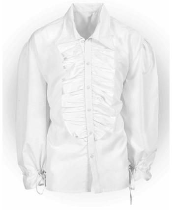 CAMISA FRUNCIDO BLANCA PARA HOMBRE