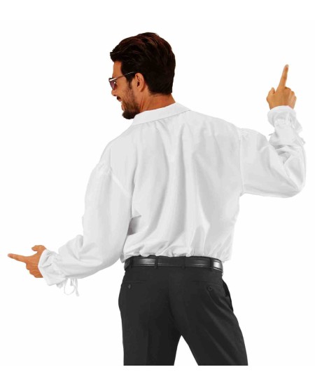 CAMISA FRUNCIDO BLANCA PARA HOMBRE