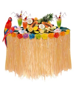 Decoracion Hawaiana de Rafia para Fiestas 2