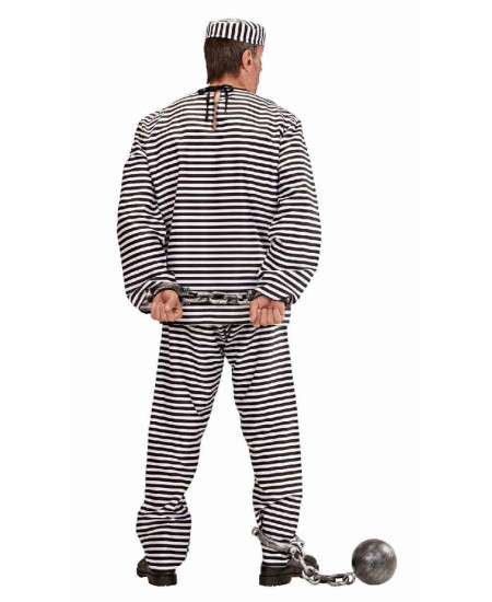 DISFRAZ DE PRESO LUJO  PARA HOMBRE