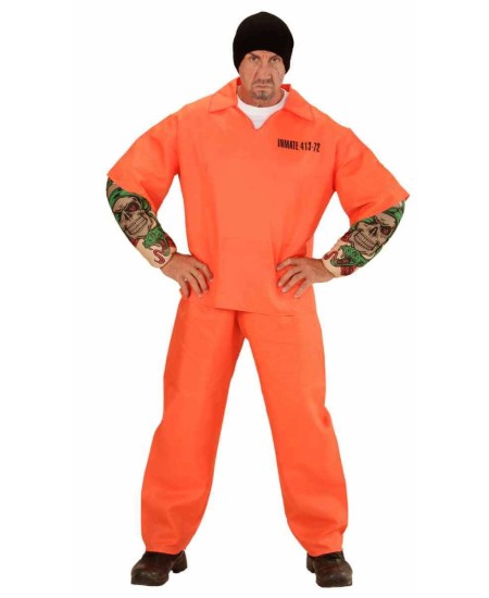 DISFRAZ DE CONVICTO TATUADO PARA HOMBRE