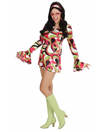 DISFRAZ DE AÑOS 70 CHICK COLORES PARA MUJER