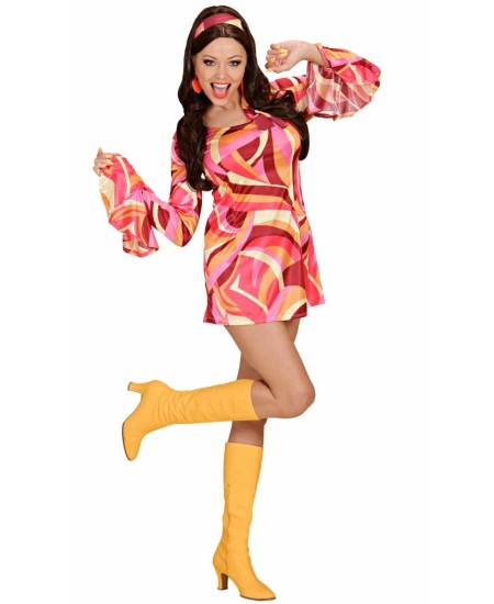 DISFRAZ DE AÑOS 70 CHICK COLORES PARA MUJER