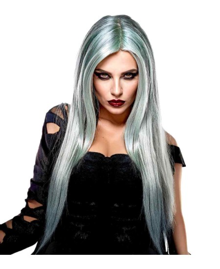 PELUCA ZOMBIE MECHAS VERDES