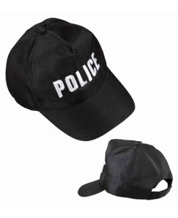 GORRA DE POLICIA NEGRA