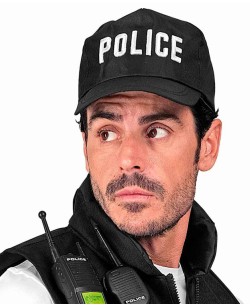 GORRA DE POLICIA NEGRA 2