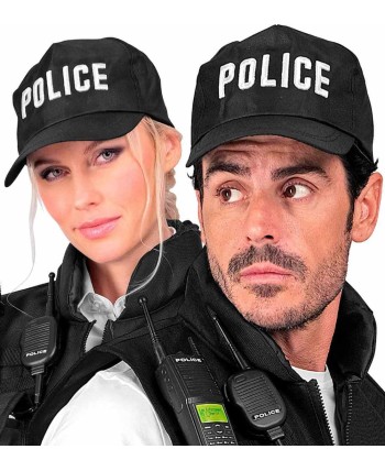 GORRA DE POLICIA NEGRA