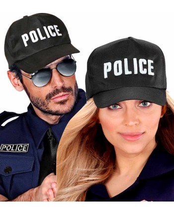 GORRA DE POLICIA NEGRA