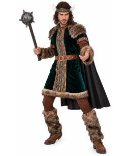 DISFRAZ DE VIKINGO VERDE PARA HOMBRE