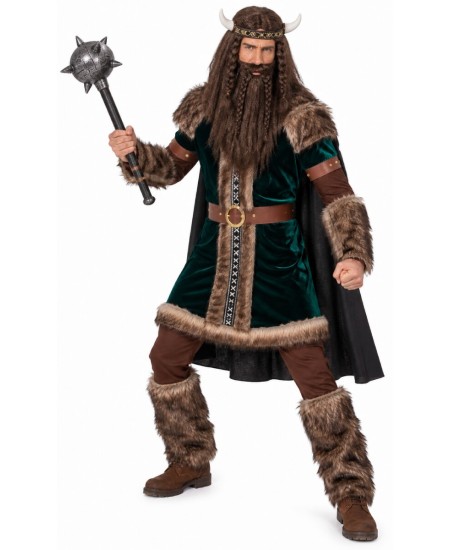 DISFRAZ DE VIKINGO VERDE PARA HOMBRE