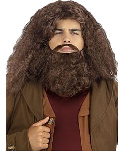 Peluca de Hagrid con barba Harry Potter | Complementos