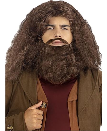 Peluca de Hagrid con barba Harry Potter | Complementos