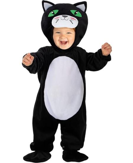 Disfraz de gato negro para bebe - Carnaval y Halloween