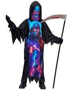 Disfraz de Muerte Fluorescente para Niño