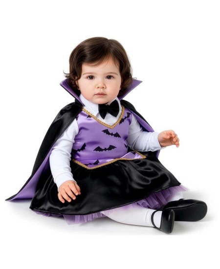 Disfraz de Vampira con Pajarita para Bebe
