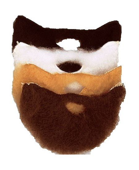 ▷ BARBA CASTAÑA CON BIGOTE MEDIANA