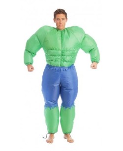 DISFRAZ DE FORZUDO VERDE HINCHABLE