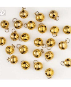 CASCABELES DORADOS 15MM 24 UNIDADES