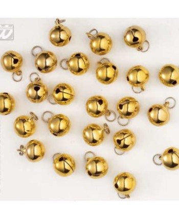CASCABELES DORADOS 15MM 24 UNIDADES