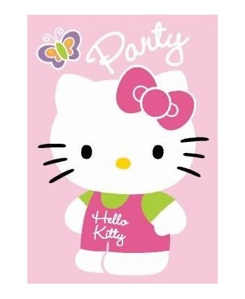 INVITACIONES HELLO KITTY 8 UNIDADES