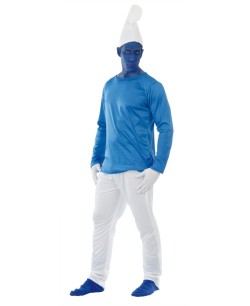 DISFRAZ DE ENANITO AZUL HOMBRE