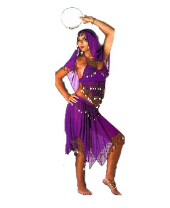 DISFRAZ DE ZINGARA MONEDAS PARA MUJER