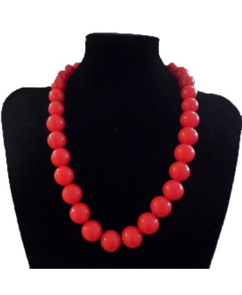 COLLAR ROJO BOLAS GRANDE