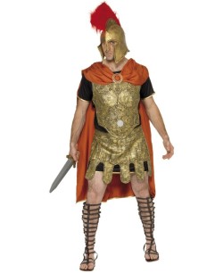 DISFRAZ DE GLADIADOR ROMANO LUJO CON PIEZASDE  LATEX