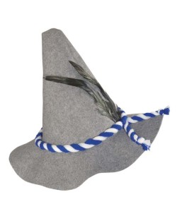 SOMBRERO TIROLES CON PLUMA FIELTRO