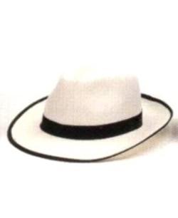 SOMBRERO GANSTER ALA ANCHA BLANCO T.8