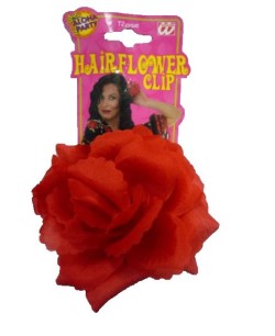 FLOR ROJA CON PINZA