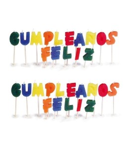 Velas Feliz Cumpleanos para Tartas