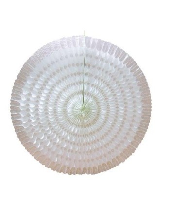 ABANICO NIDO DE ABEJA BLANCO