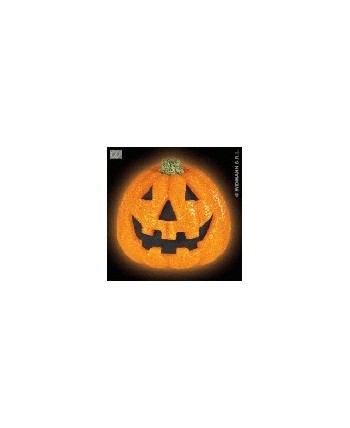 CALABAZA ESCARCHA LUZ 20CM.