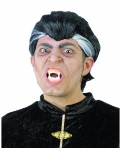 PELUCA DE DRÁCULA CON MECHONES BLANCOS