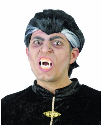 PELUCA DE DRÁCULA CON MECHONES BLANCOS