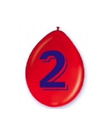 BOLSA 5 GLOBOS CARTEL NÚMERO 2
