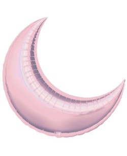 GLOBO DE HELIO LUNA ROSA PASTEL METALIZADO