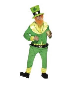 DISFRAZ DE DUENDE VERDE GORDITO SAN PATRICK PARA HOMBRE