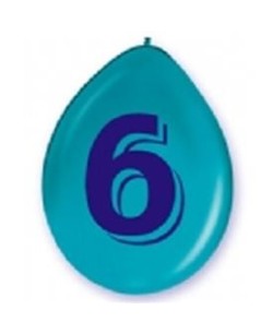 Bolsa 5 Globos Cartel Numero 6