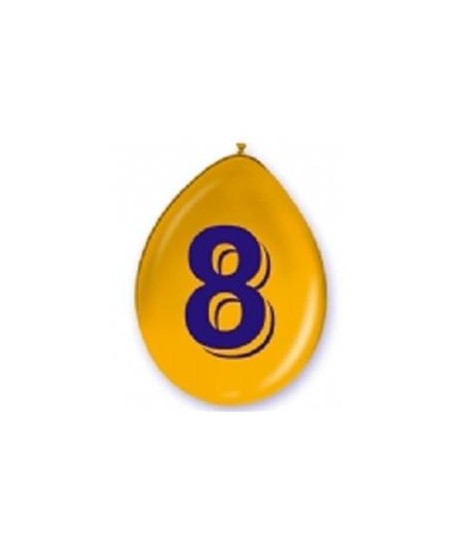 Bolsa 5 Globos Cartel Numero 8