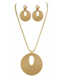 SET ROMANA COLLAR Y PENDIENTES DORADOS
