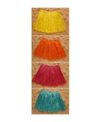 FALDA HAWAIANA 45 CM AZUL