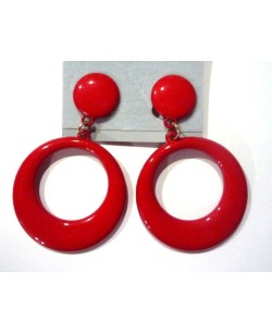 PENDIENTE ROJO MEDIANO